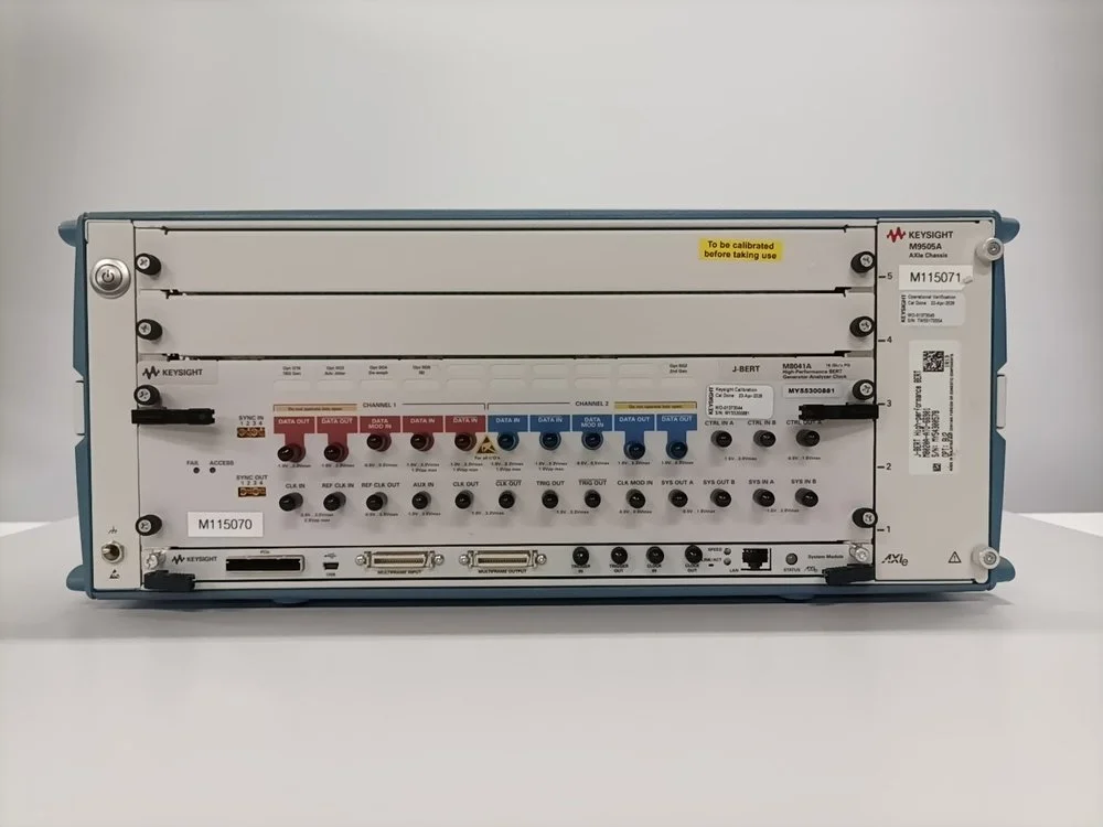 Keysight M8020A, High-Performance BERT, Set w/ M9505A & M8041A, w/OPT, Calibrated #