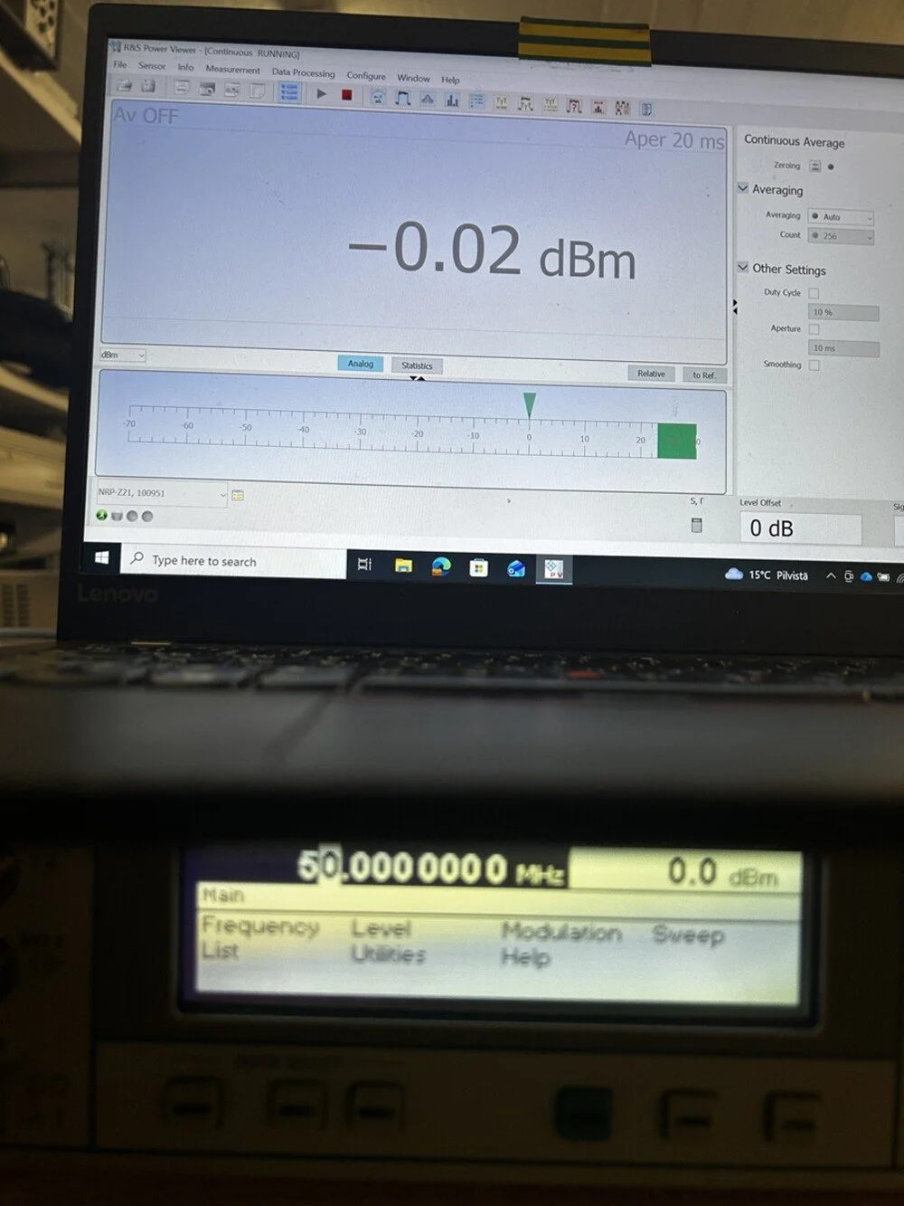 Rohde & Schwarz NRP-Z21, 10MHz-18GHz  sensor with NRP-Z4 USB adapter
