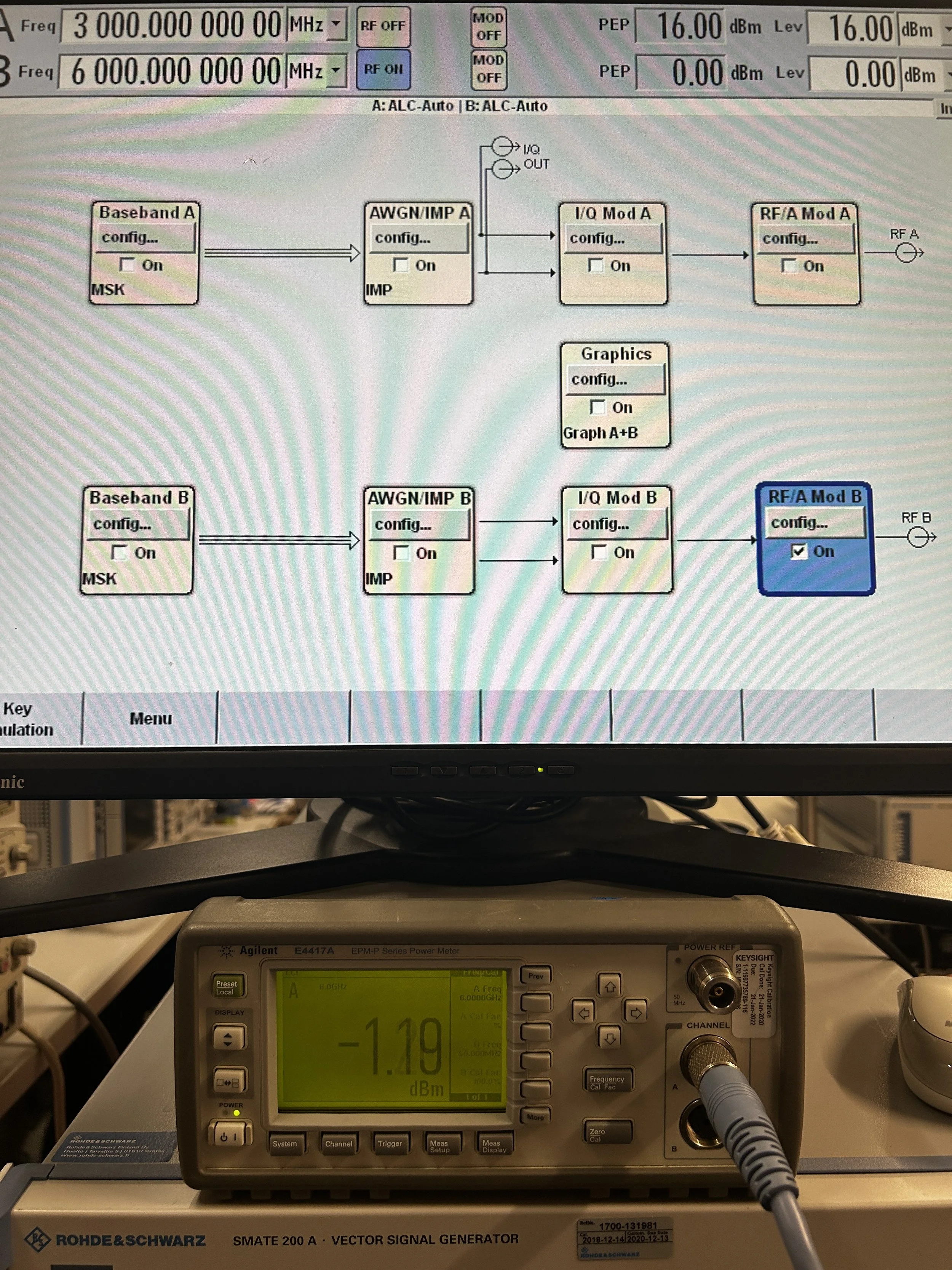Rohde & Schwarz SMATE200A, Vector Signal Generator, 100kHz-6GHz, with many options #