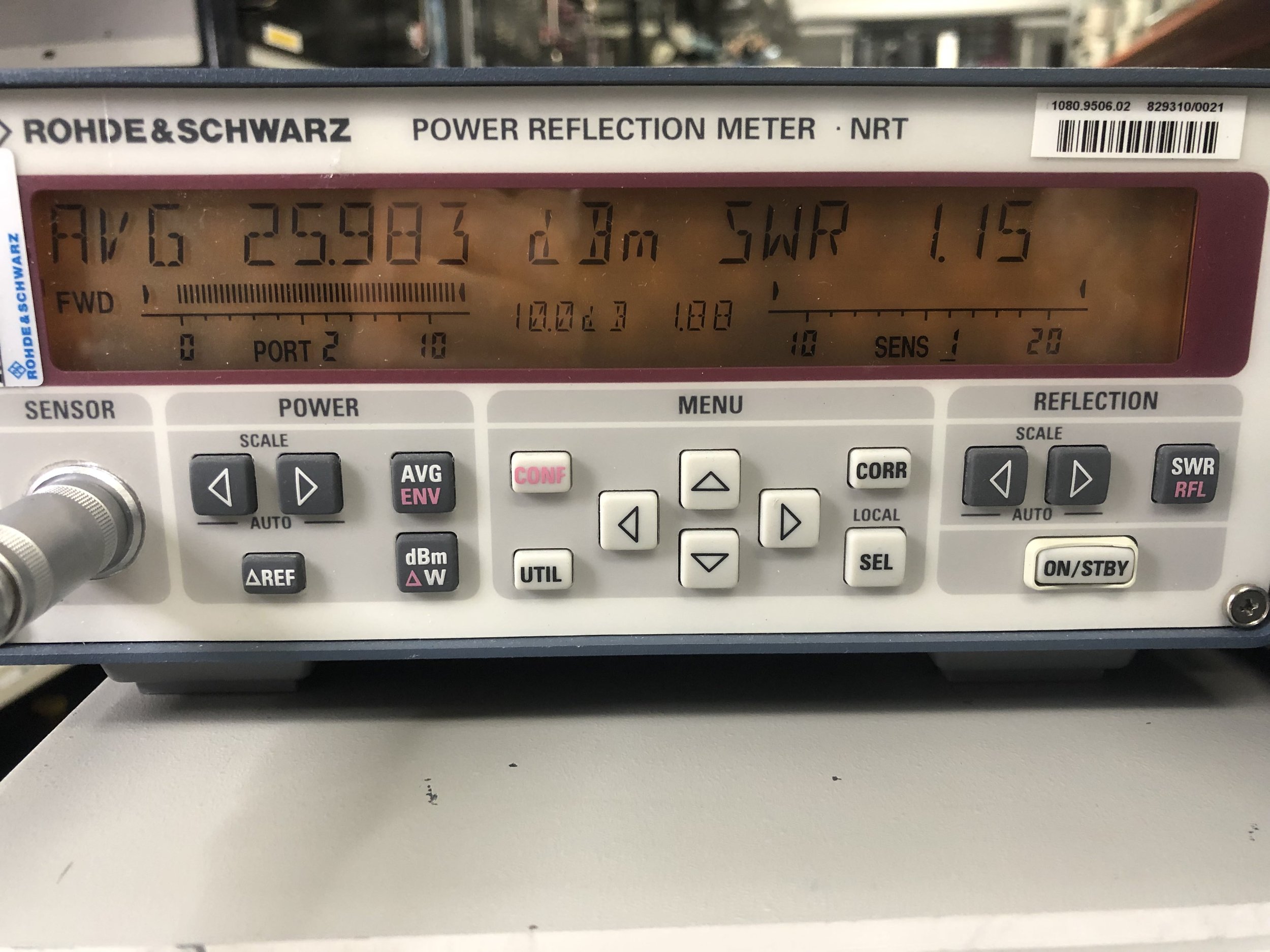 Rohde & Schwarz NRT, Power Reflection Meter + NRT-Z43 Directional Power Sensor