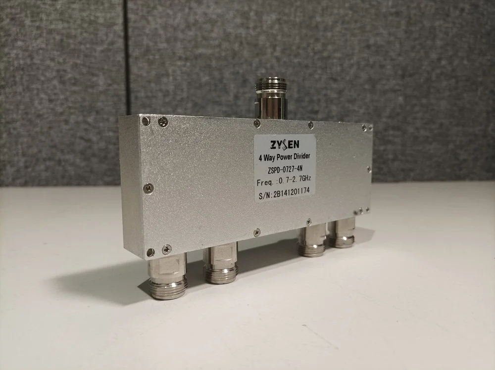 Zysen Power Divider ZSPD-0727-4N, 4 Way n(m), 0.7-2.7 GHz #
