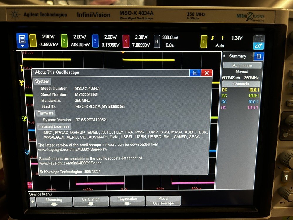 Agilent MSOX4034A, MSO, 350 MHz, 4 plus 16 Digital Channels, w/Options & Accessories #