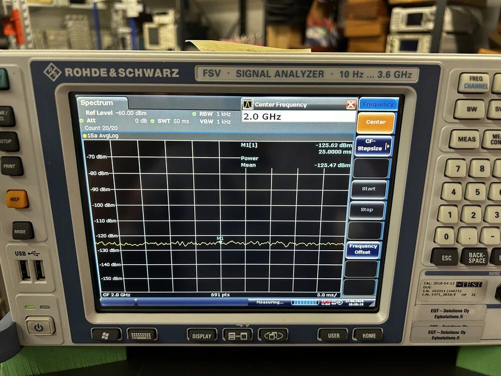 Rohde & Schwarz FSV3, Signal Analyzer, 10Hz-3.6GHz, OPT: B25, B29, K10, K72, 102511-Kj #