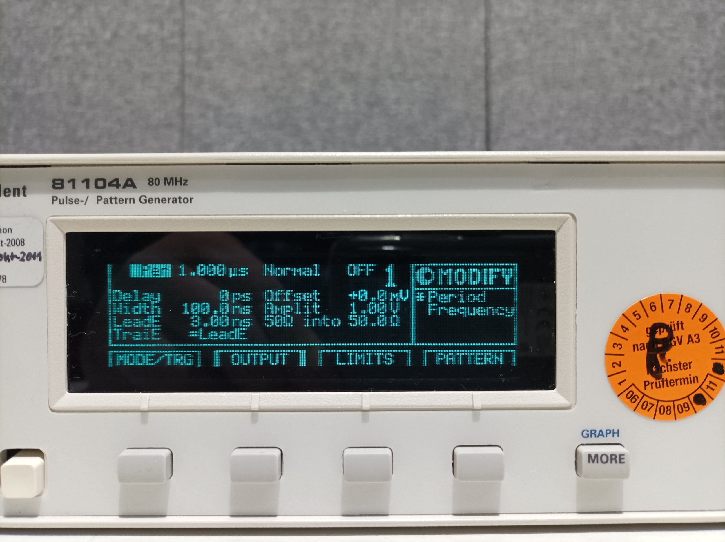 Agilent 81104A, Pulse/Pattern Generator, 80 MHz