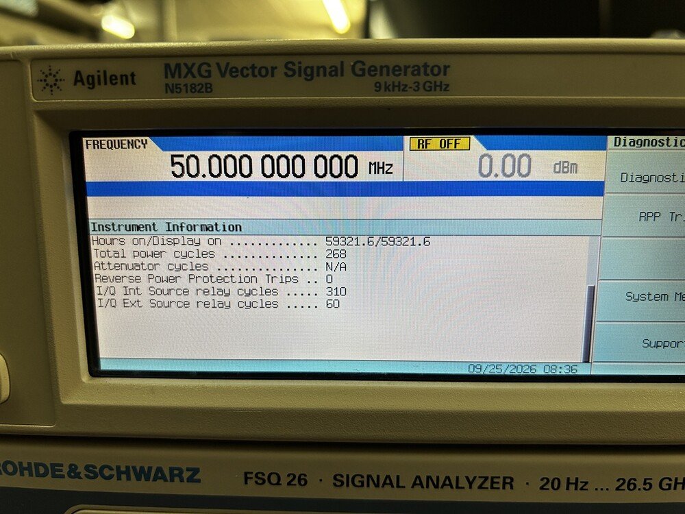 Agilent N5182B, MXG Vector Signal Generator, 9 kHz-3 GHz #Agilent N5182B, MXG Vector Signal Generator, 9 kHz-3 GHz #