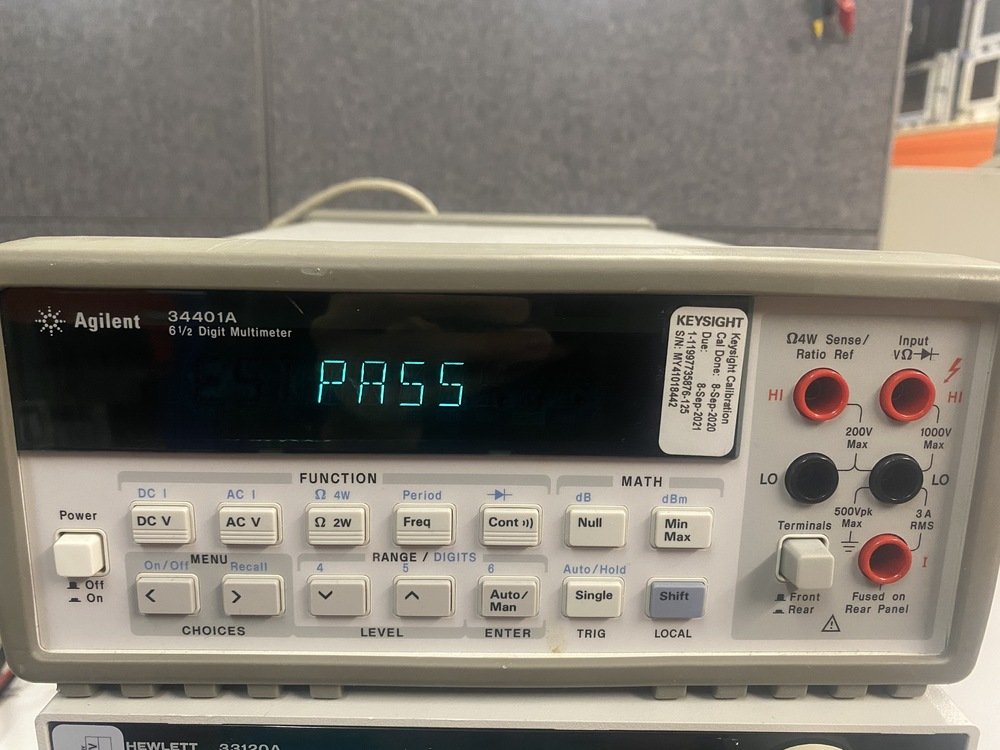 Hewlett Packard 34401A, Digital Multimeter #