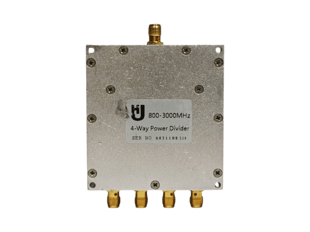 HJ, 4 way Power Divider 0.8-3.0 GHz #