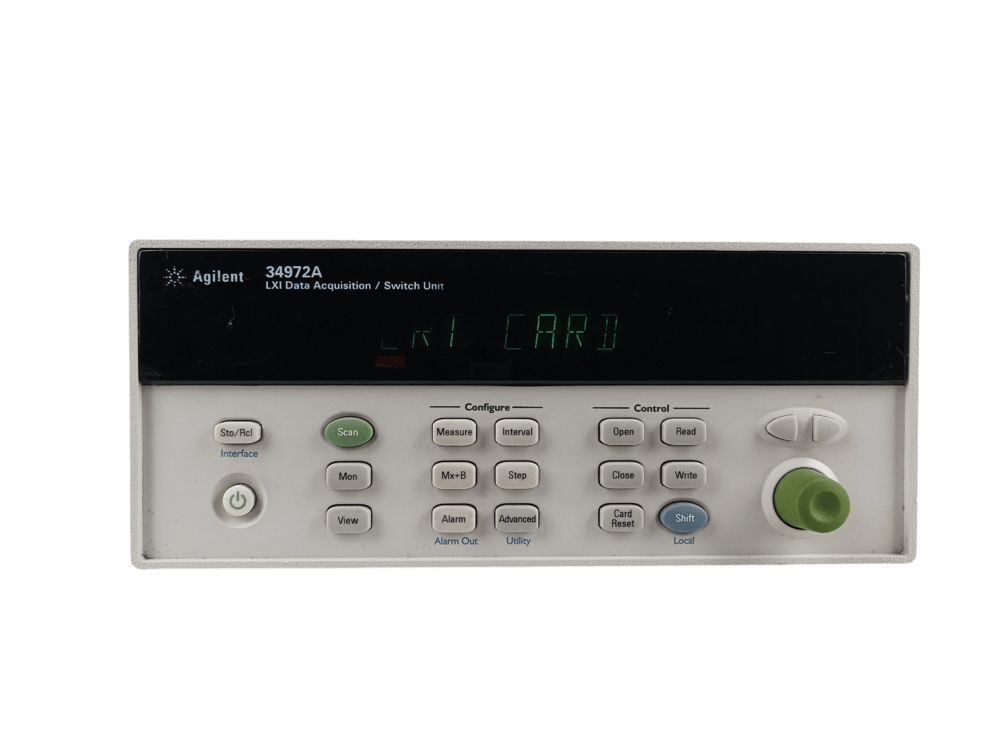 Agilent 34972A, LXI Data Acquisition/Switch Unit, SN: MY49016157 #