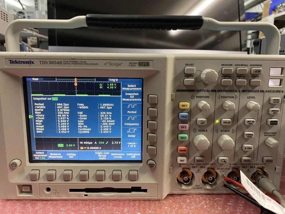 Tektronix TDS3054B, Digital Phosphor Oscilloscope, 500 MHz, 5 GS/s #