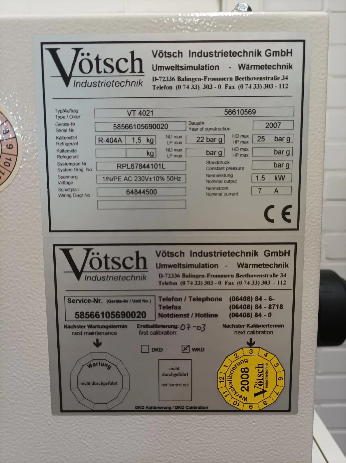 Vötsch VT 4021, Temperature Test Chamber, -40°C / +180°C #