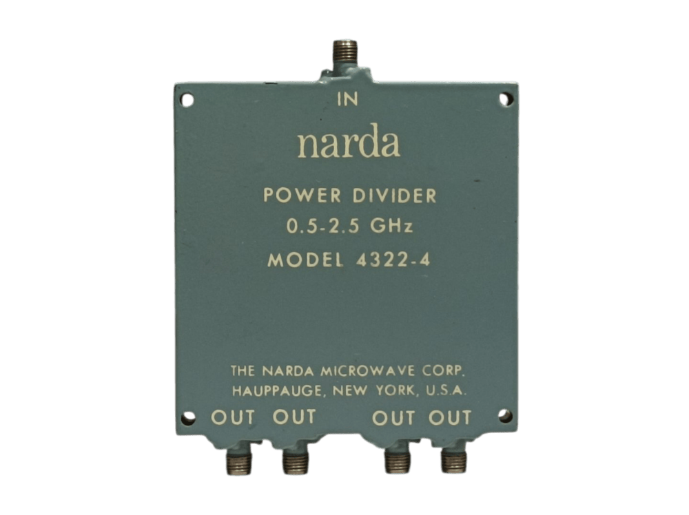 Narda 4422-4, 4-Way Power Divider, 0.5 - 2,5 GHz #