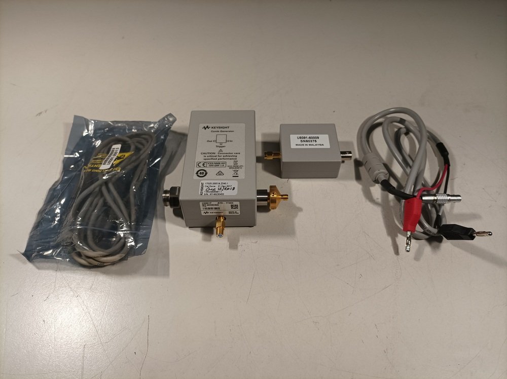 Keysight U9391F, Comb Generator, 10MHz-50GHz with U9391-60009, Sine-to-Square Wave Converter + Full Accessory Kit