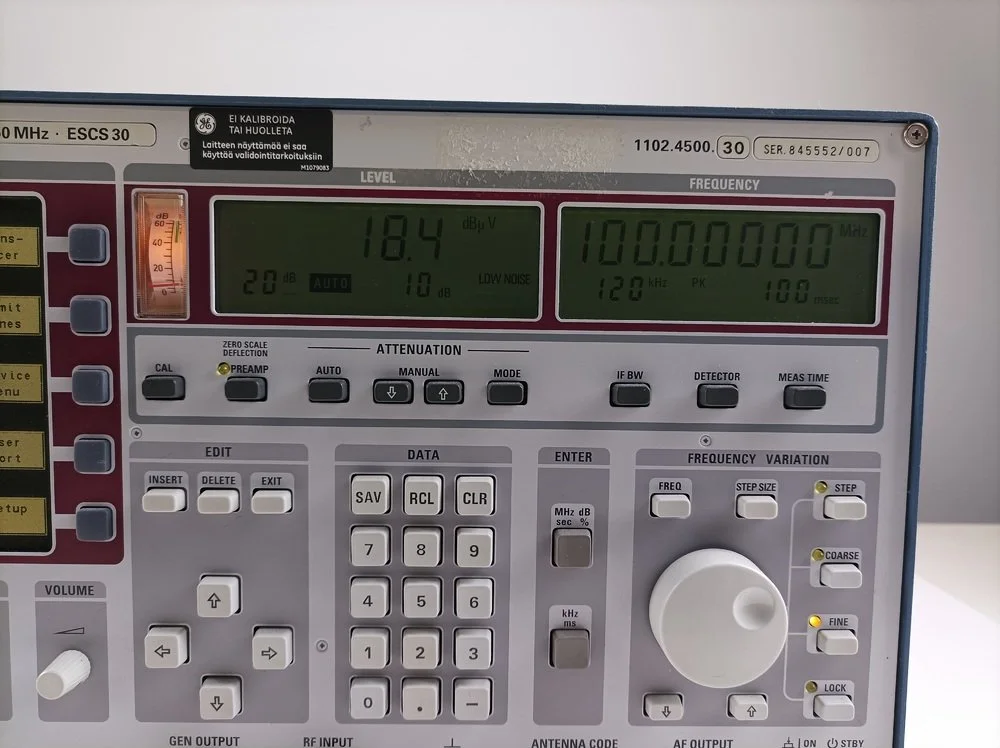 Rohde & Schwarz ESCS 30, EMI Test receiver 9kHZ-2750MHz #