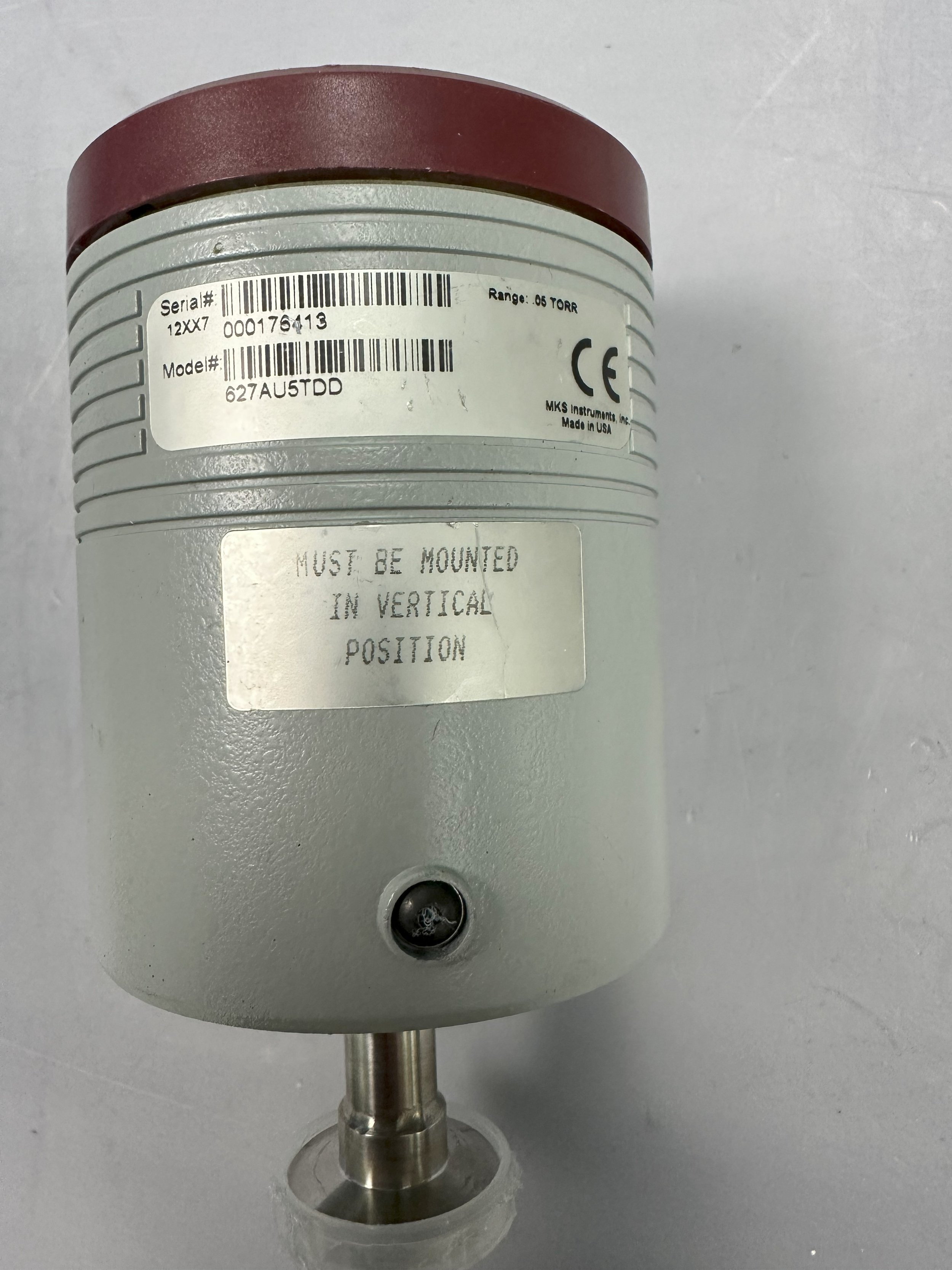 MKS 627AU5TDD 0.05 Torr, Vacuum Sensor *