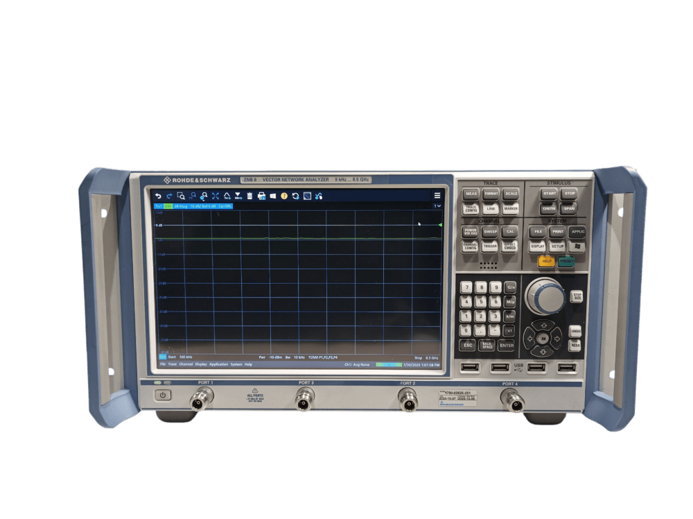 Rohde & Schwarz ZNB 8 Vector Network Analyzer 9kHz-8.5GHz