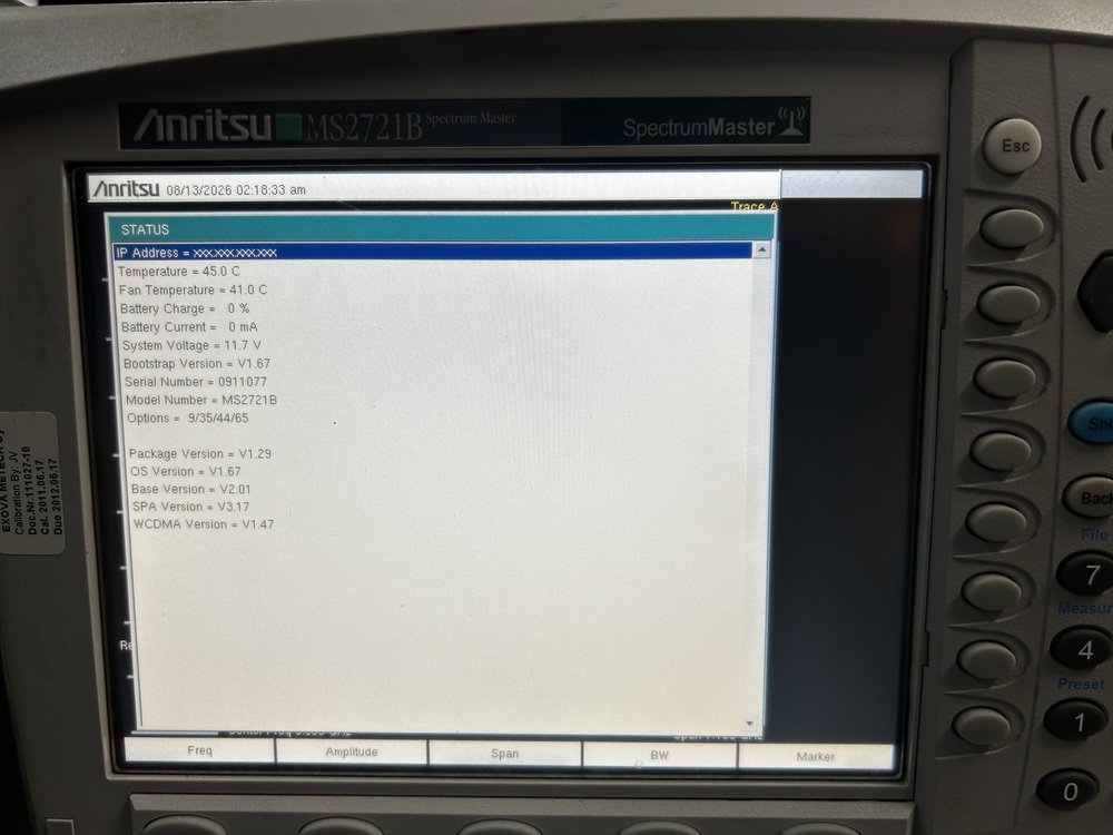 Anritsu MS2721B Spectrum Master #