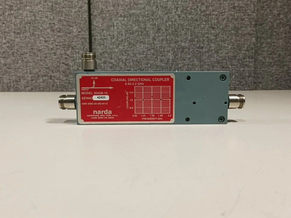 Narda 3042B-10, Coaxial Directional Coupler, 0.92-2.2 GHz #