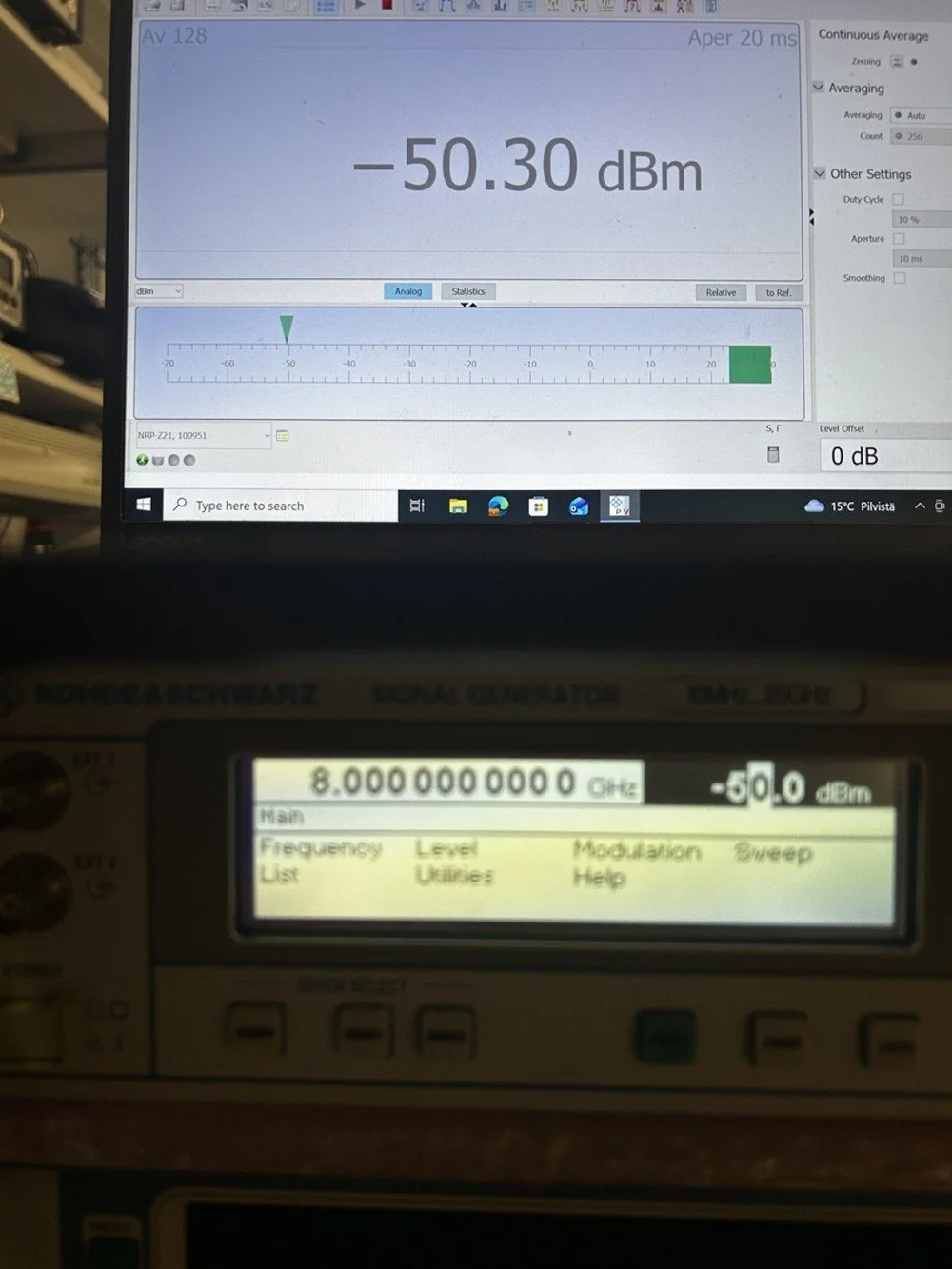 Rohde & Schwarz NRP-Z21, 10MHz-18GHz  sensor with NRP-Z4 USB adapter