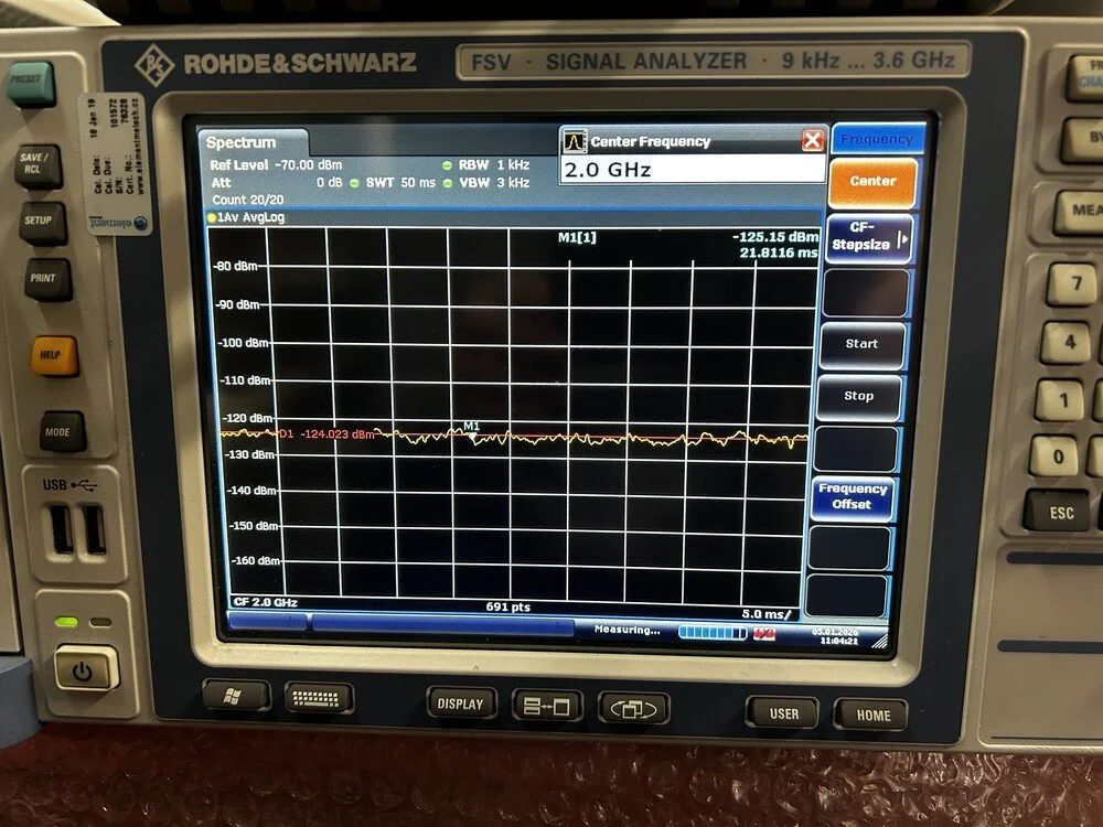 Rohde & Schwarz FSV3, Signal Analyzer, 10 Hz-3.6 GHz, OPT: B25, K10, K72 #