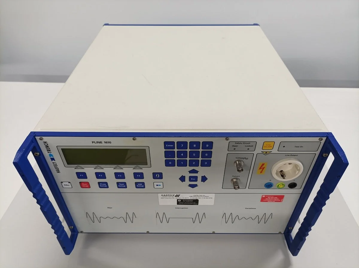 Haefely PLINE1610, Voltage/interruption tester #