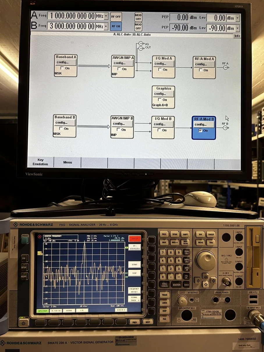 Rohde & Schwarz SMATE200A, Vector Signal Generator, 100kHz-6GHz, loaded with options #