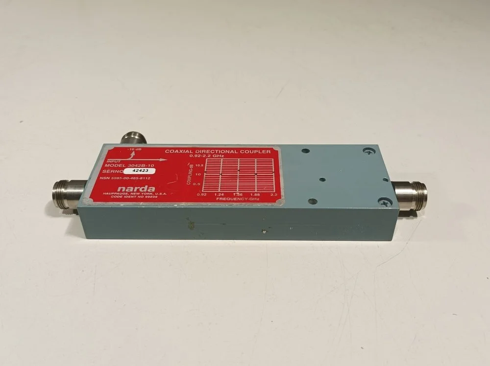 Narda 3042B-10, Coaxial Directional Coupler, 0.92-2.2 GHz #