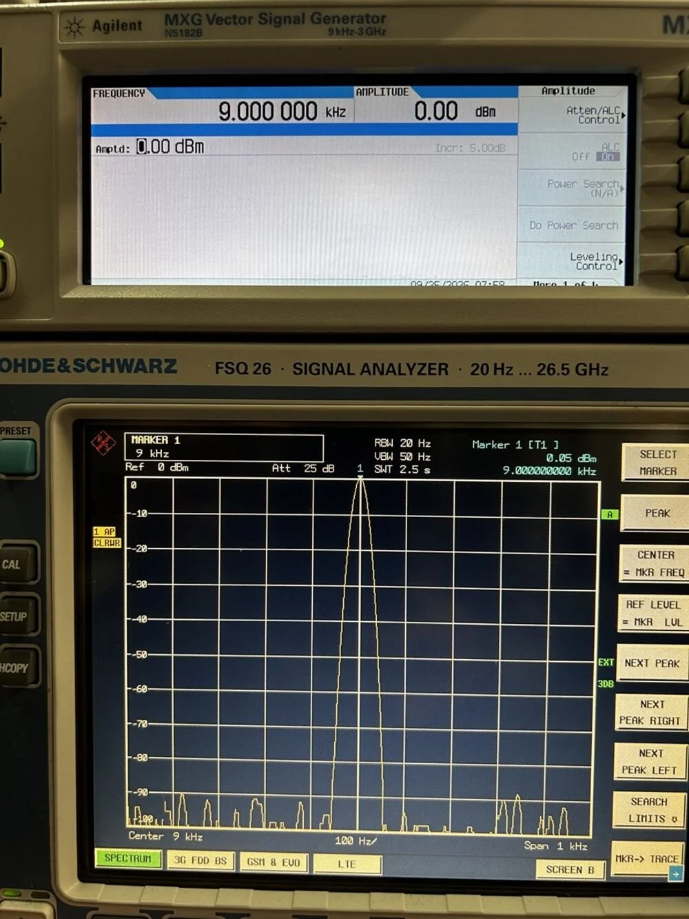 Agilent N5182B, MXG Vector Signal Generator, 9 kHz-3 GHz #