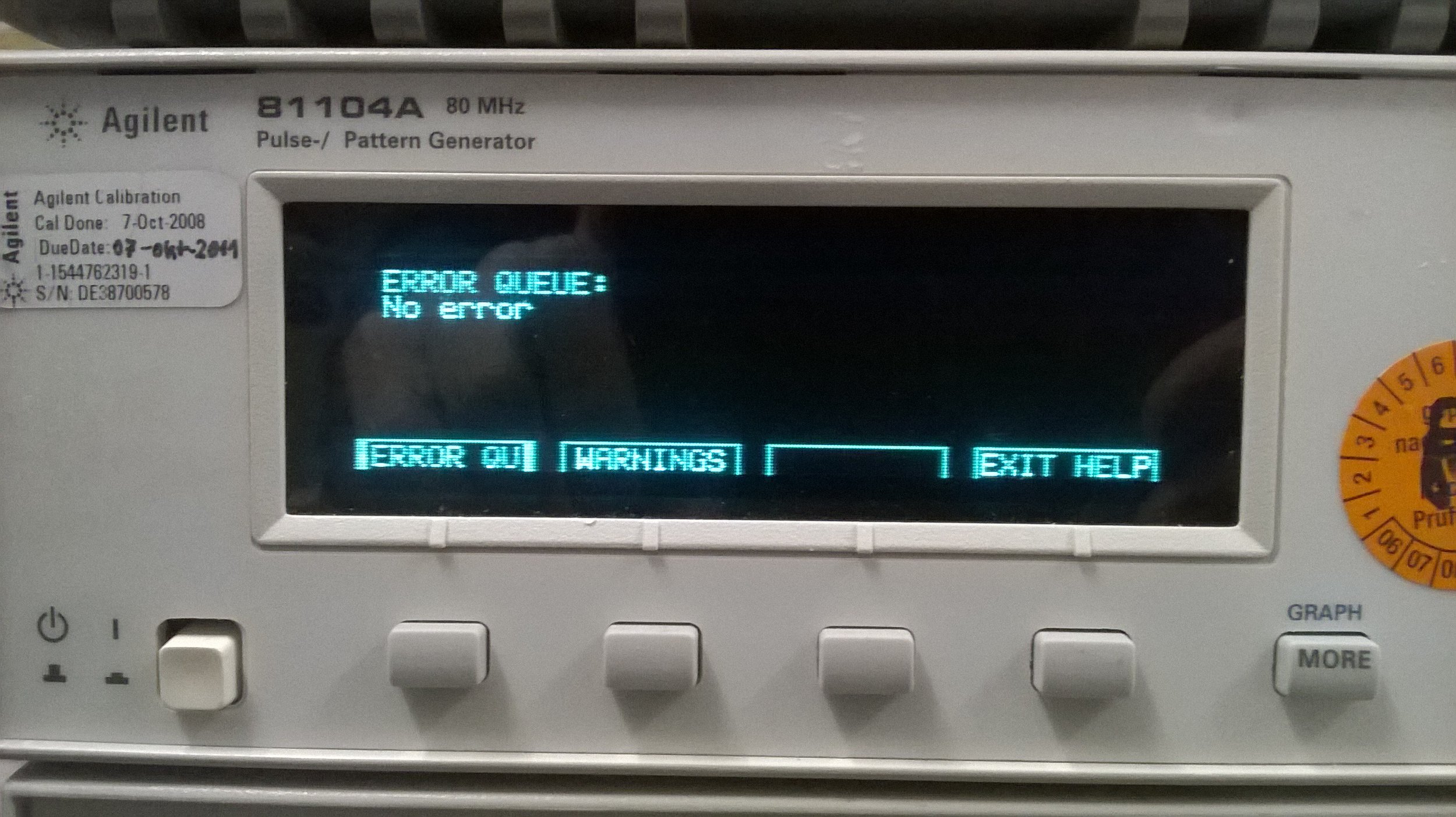 Agilent 81104A, Pulse/Pattern Generator, 80 MHz
