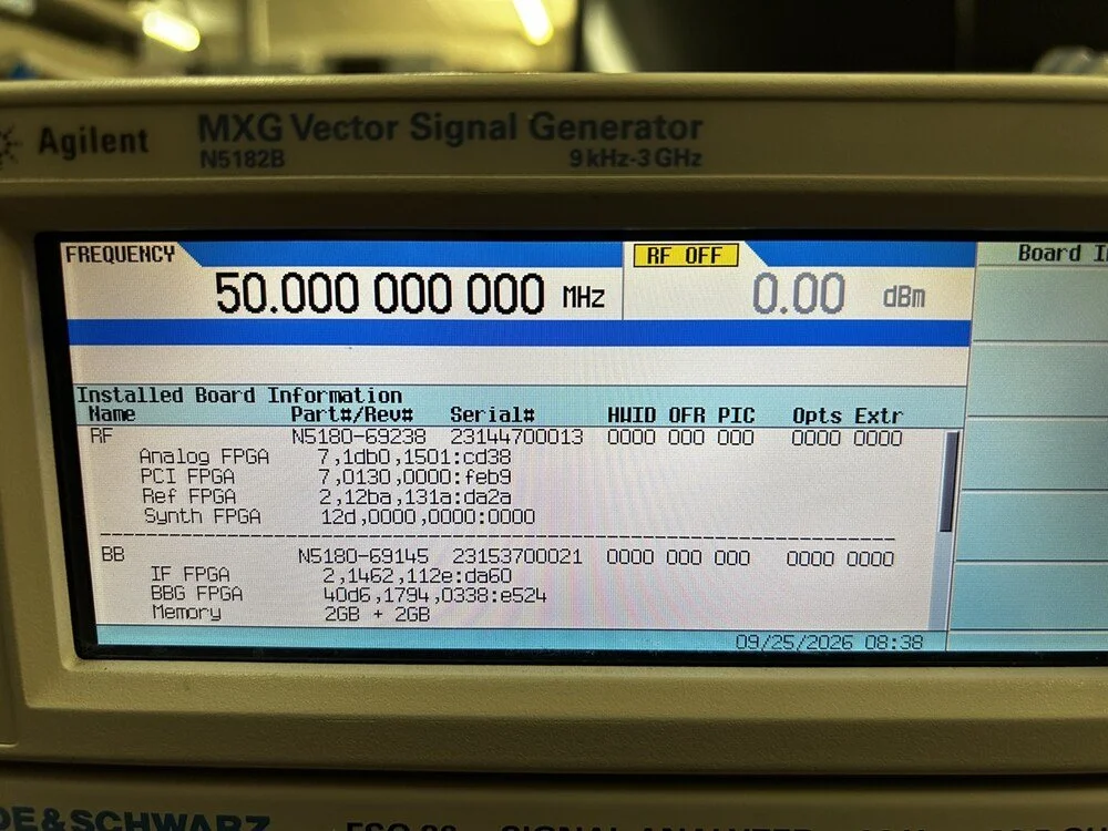 Agilent N5182B, MXG Vector Signal Generator, 9 kHz-3 GHz #