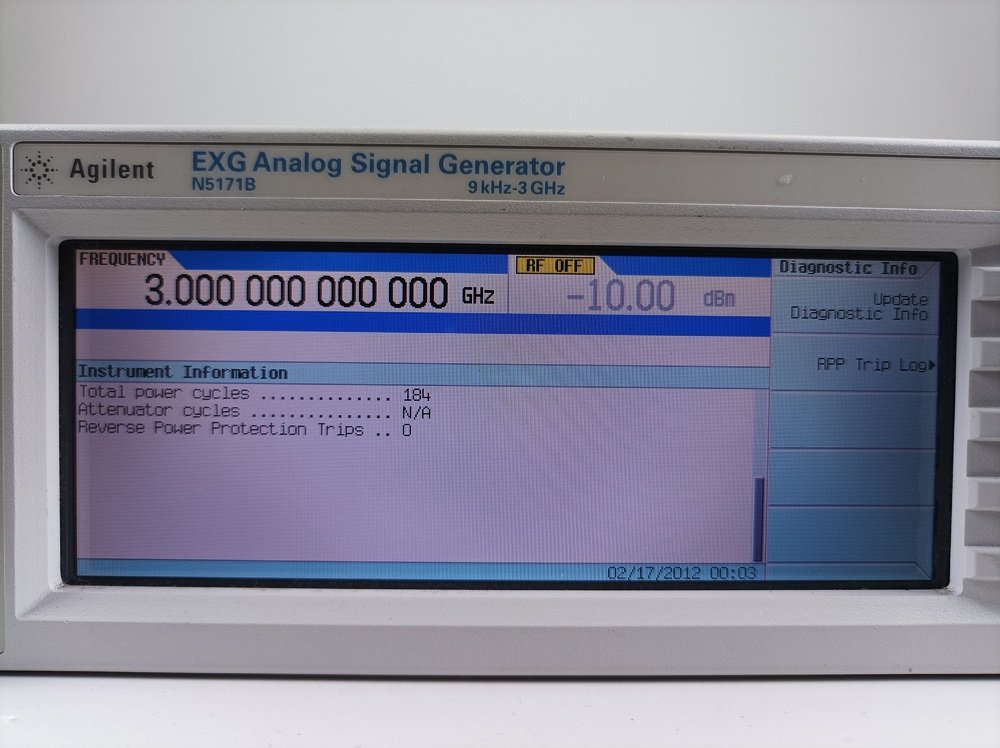 Keysight N5171B EXG Analog Signal Generator, 3GHz, 099, 1EA, 503, CAL 10/2026 #