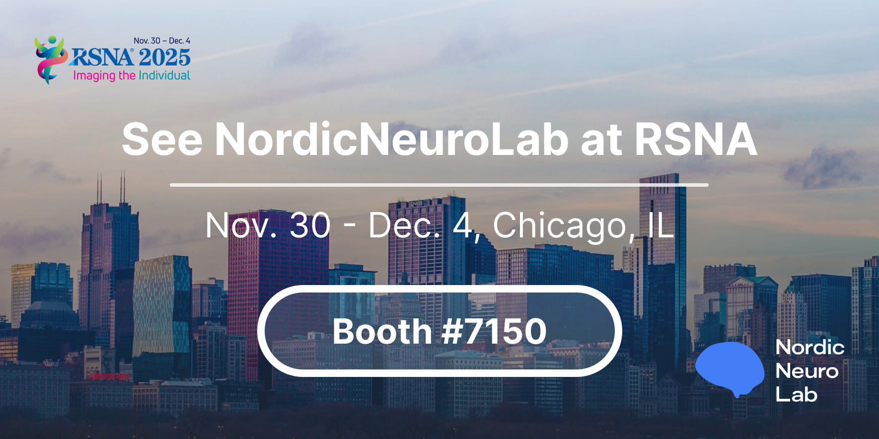See NordicNeuroLab at RSNA Nov. 30 - Dec. 4, Chicago, IL. Booth #7150