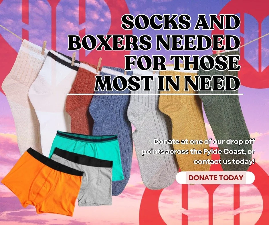 🧦 Socks &amp; Boxers Appeal &ndash; Help Restore Dignity 🧦

Something many of us take for granted each day is the simple feeling of putting on a fresh pair of socks or boxers in the morning. For many people facing hardship, this basic comfort isn&r