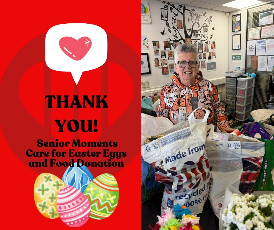 🐣 A Big Thank You to Senior Moments Care 🐣

We would like to say a huge thank you to Senior Moments Care for their generous donation of Easter eggs and food. ❤️

Kind donations like this really do make a huge impact in our community. Thanks to your