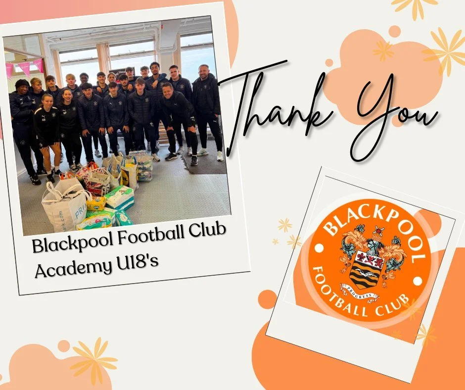 ⚽ A Massive Thank You to Blackpool Football Club Academy Under 18&rsquo;s ⚽

We would like to say a huge thank you to the Blackpool Football Club Academy Under 18&rsquo;s for coming down last Thursday to help support our weekly service. ❤️

It was ab
