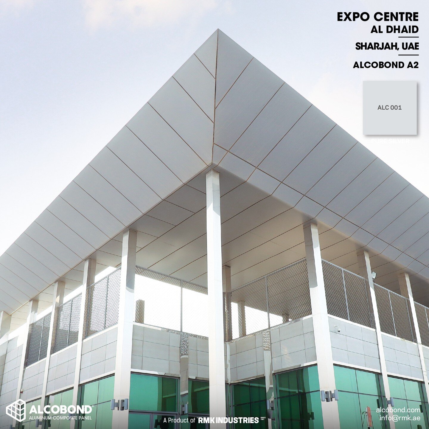 #ProjectSeries

On display is our beautiful Pure Silver (ALC 001) finish, part of our Metallic Series. This finish was installed on the newest #ExpoCentre located in Al Dhaid, #Sharjah.

The Metallic Series offers expressive colors across the spectru