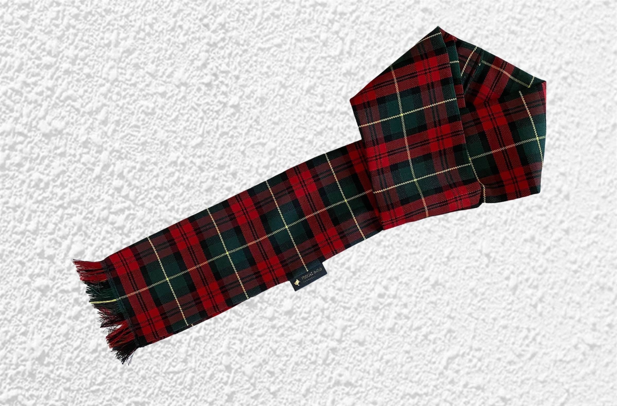 Red and Green Tartan Pet Scarf