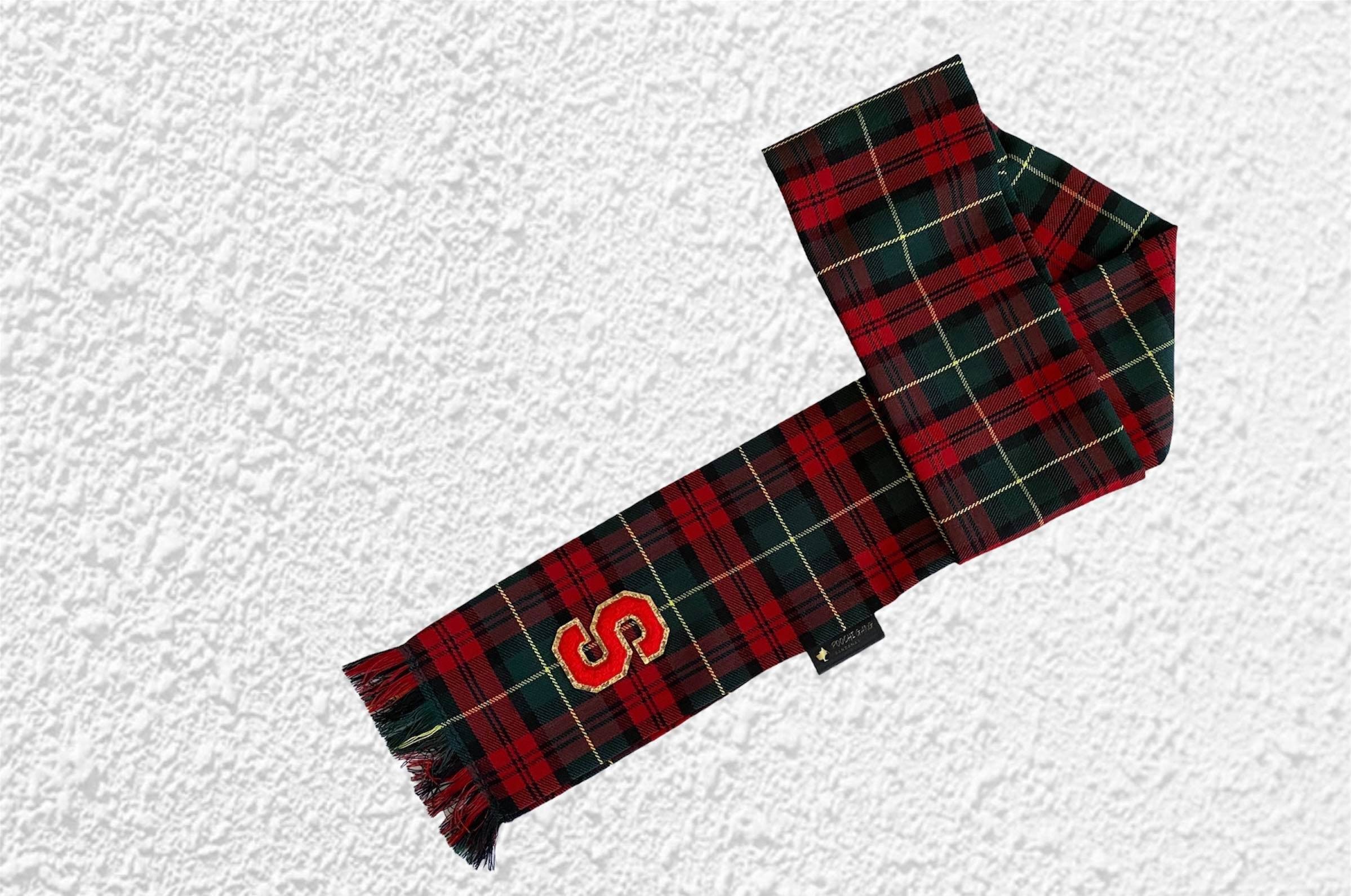 Red and Green Tartan Pet Scarf