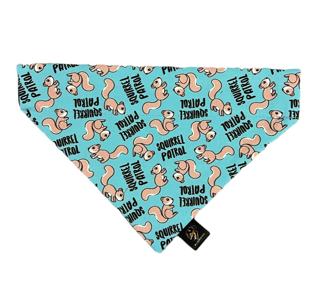 Squirrel Patrol Bandana Dog