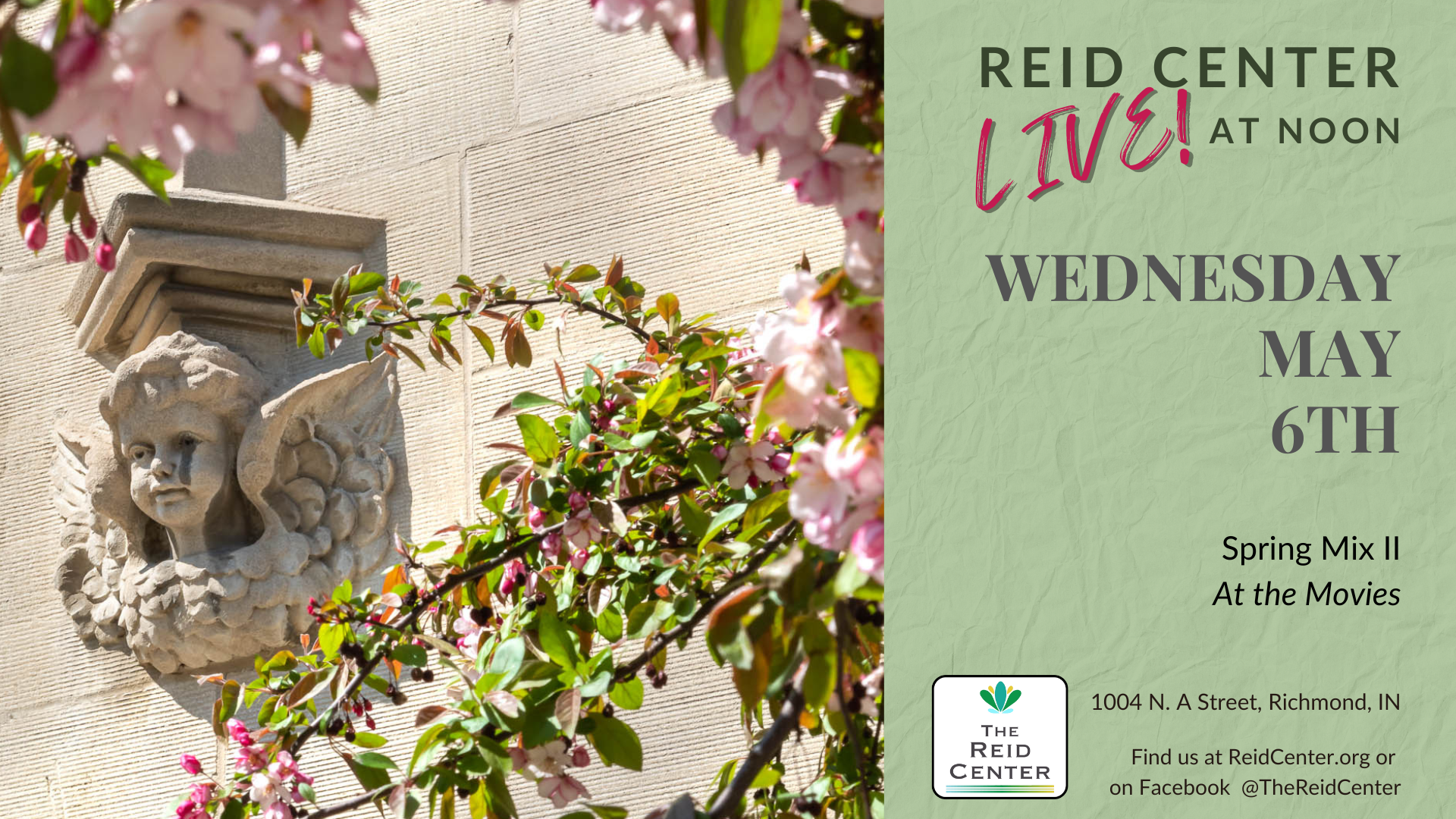 Reid Center LIVE! at Noon: Spring Mix II, “At the Movies”