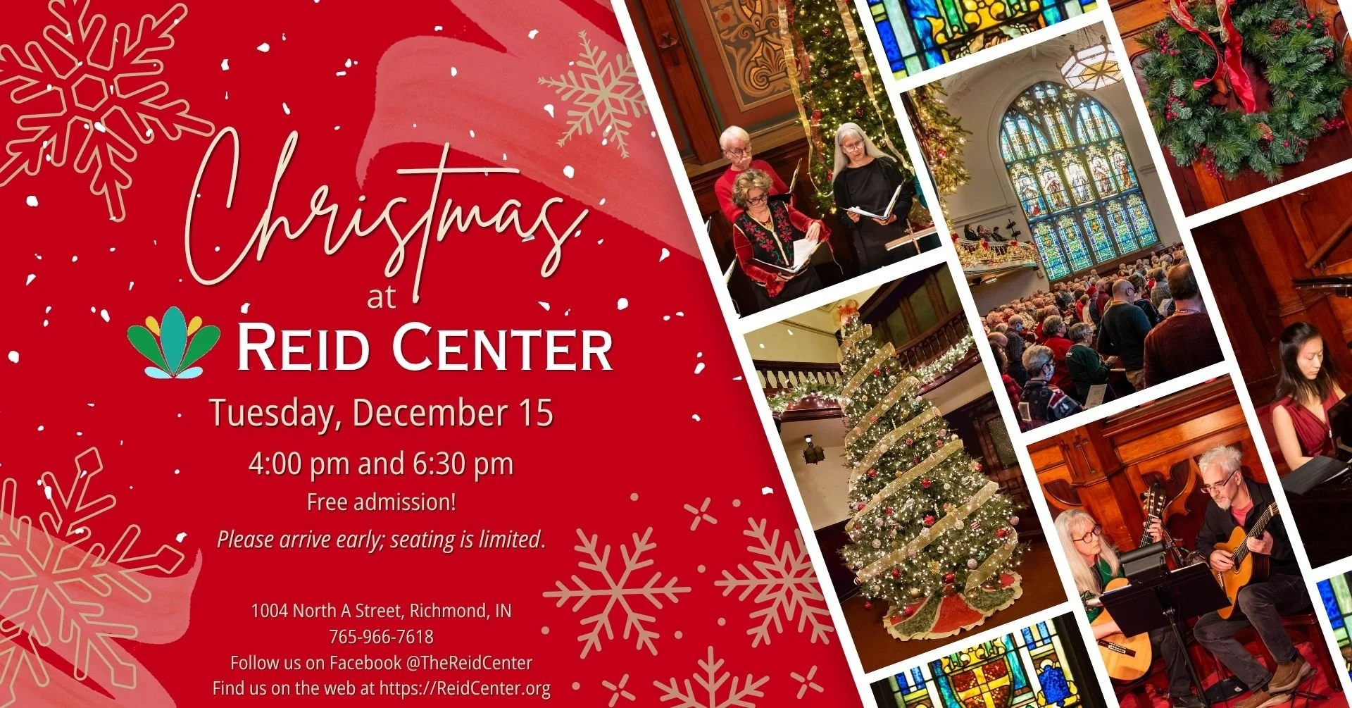 Christmas at Reid Center - 6:30 pm