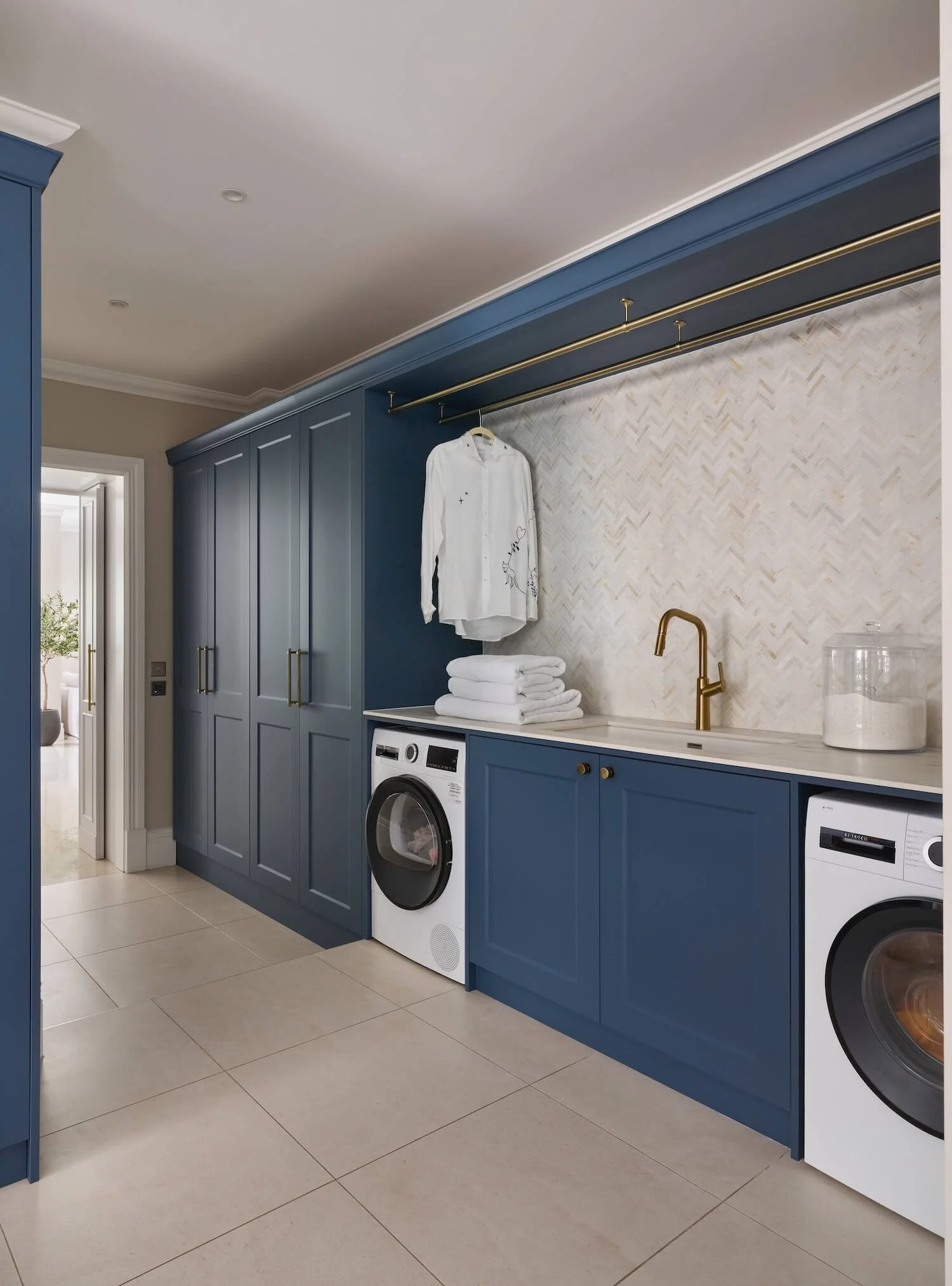 Utility room with bespoke joinery
