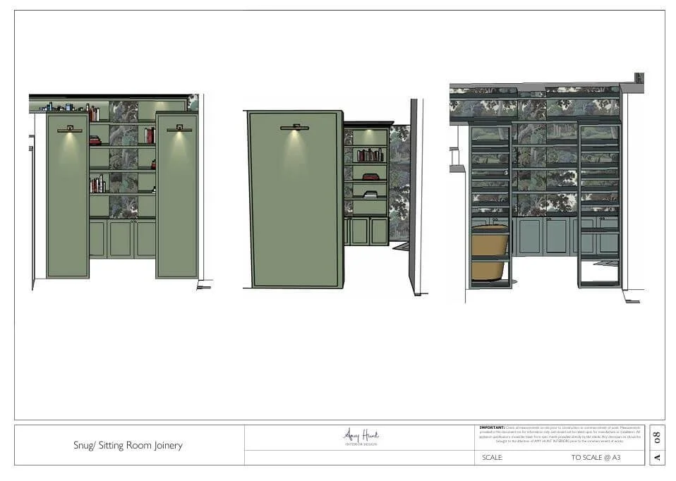 Bespoke joinery for the Snug/Sitting Room