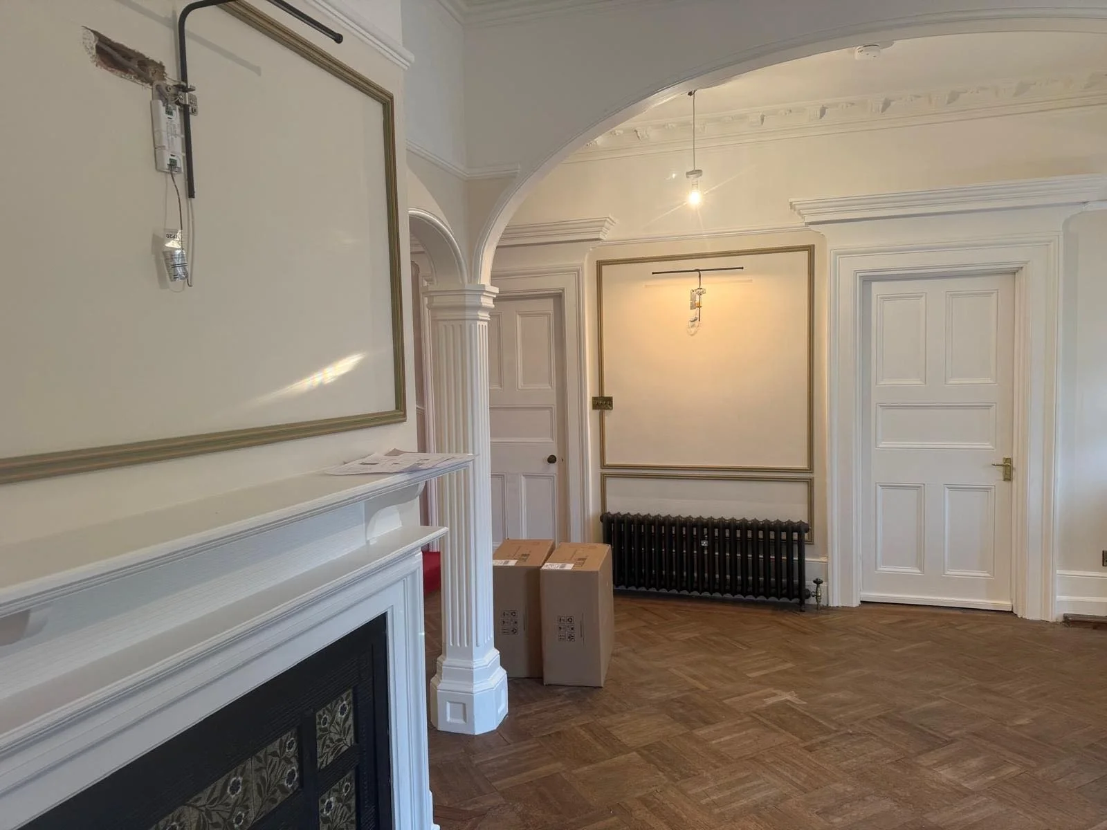 Hallway, in progress