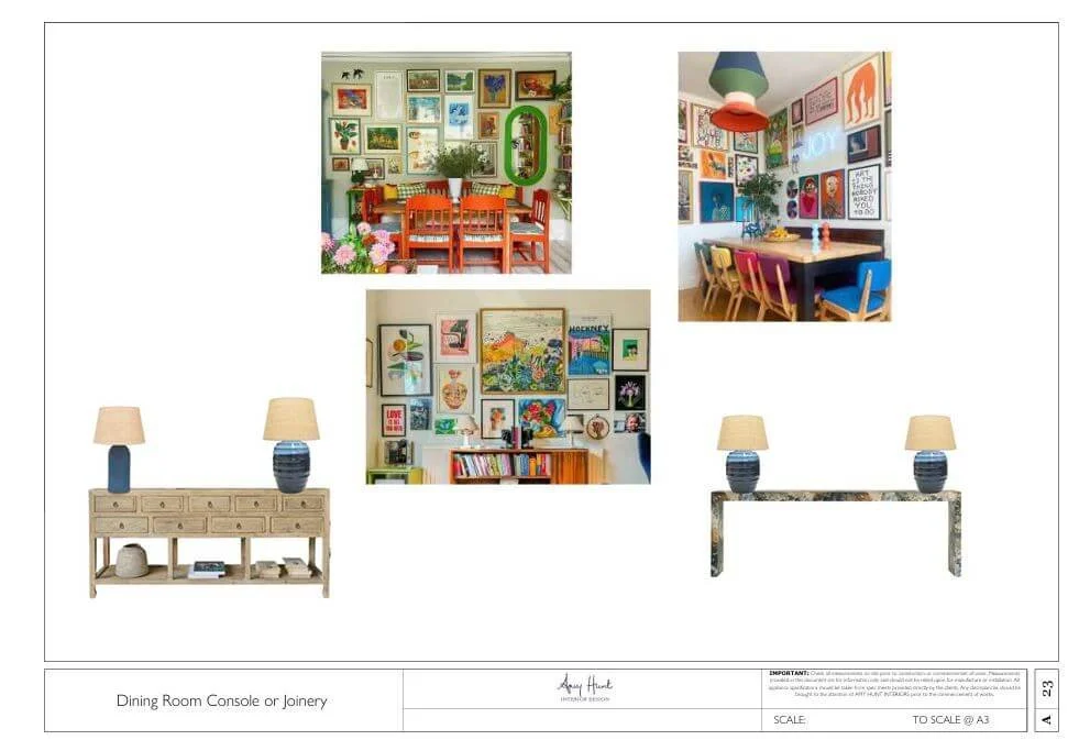 Dining Room console or joinery