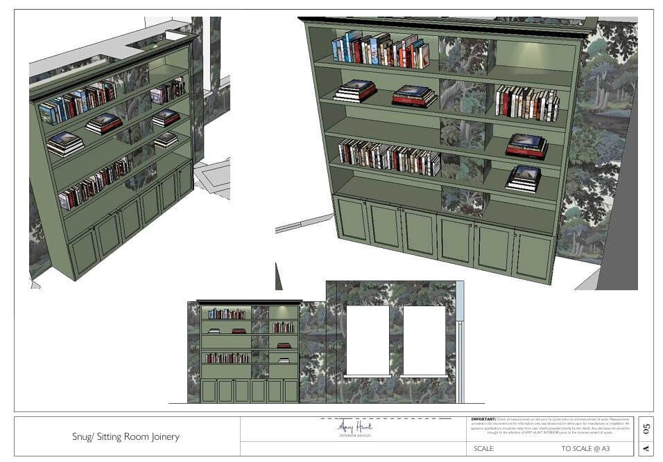 Bespoke joinery for the Snug/Sitting Room