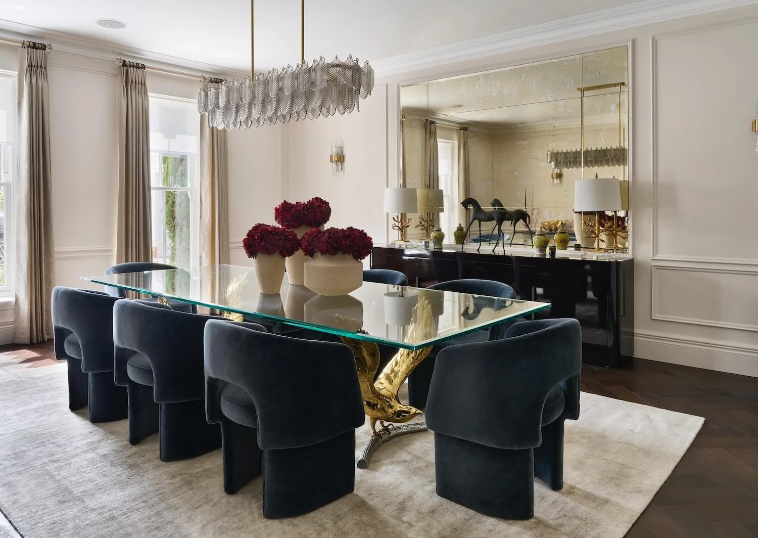 Dining table and chairs