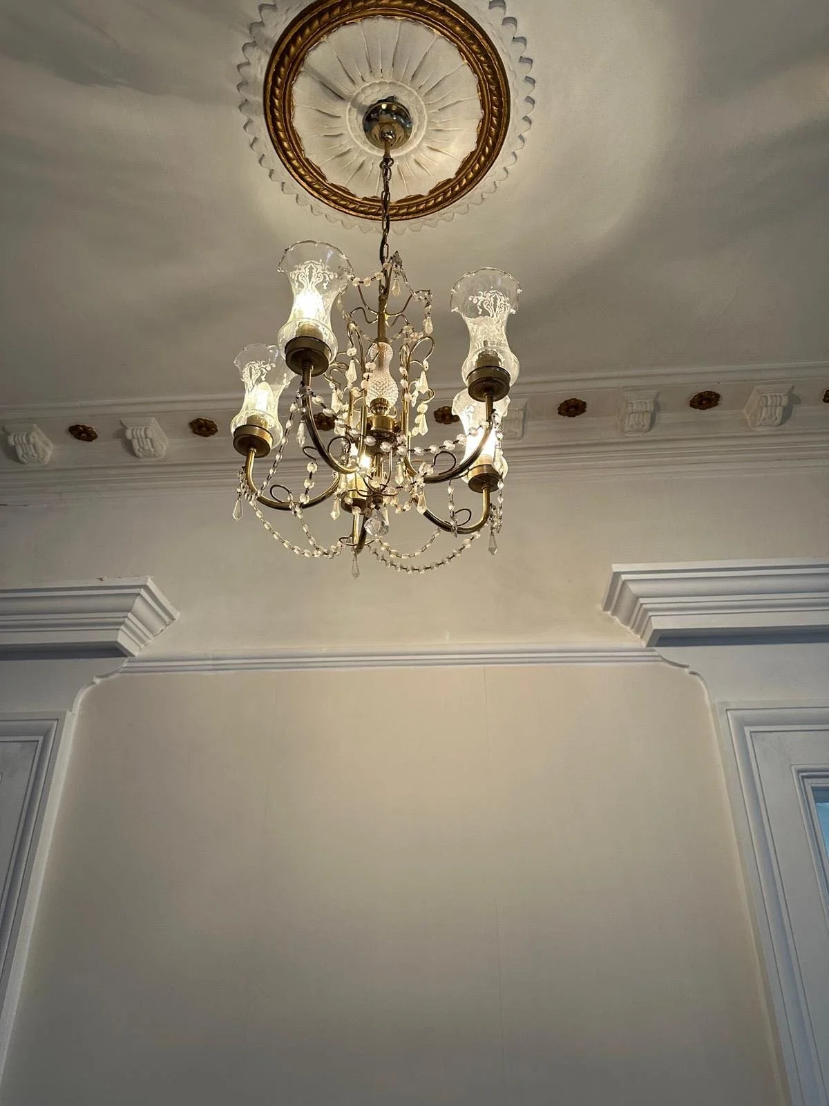 Hallway lighting, before
