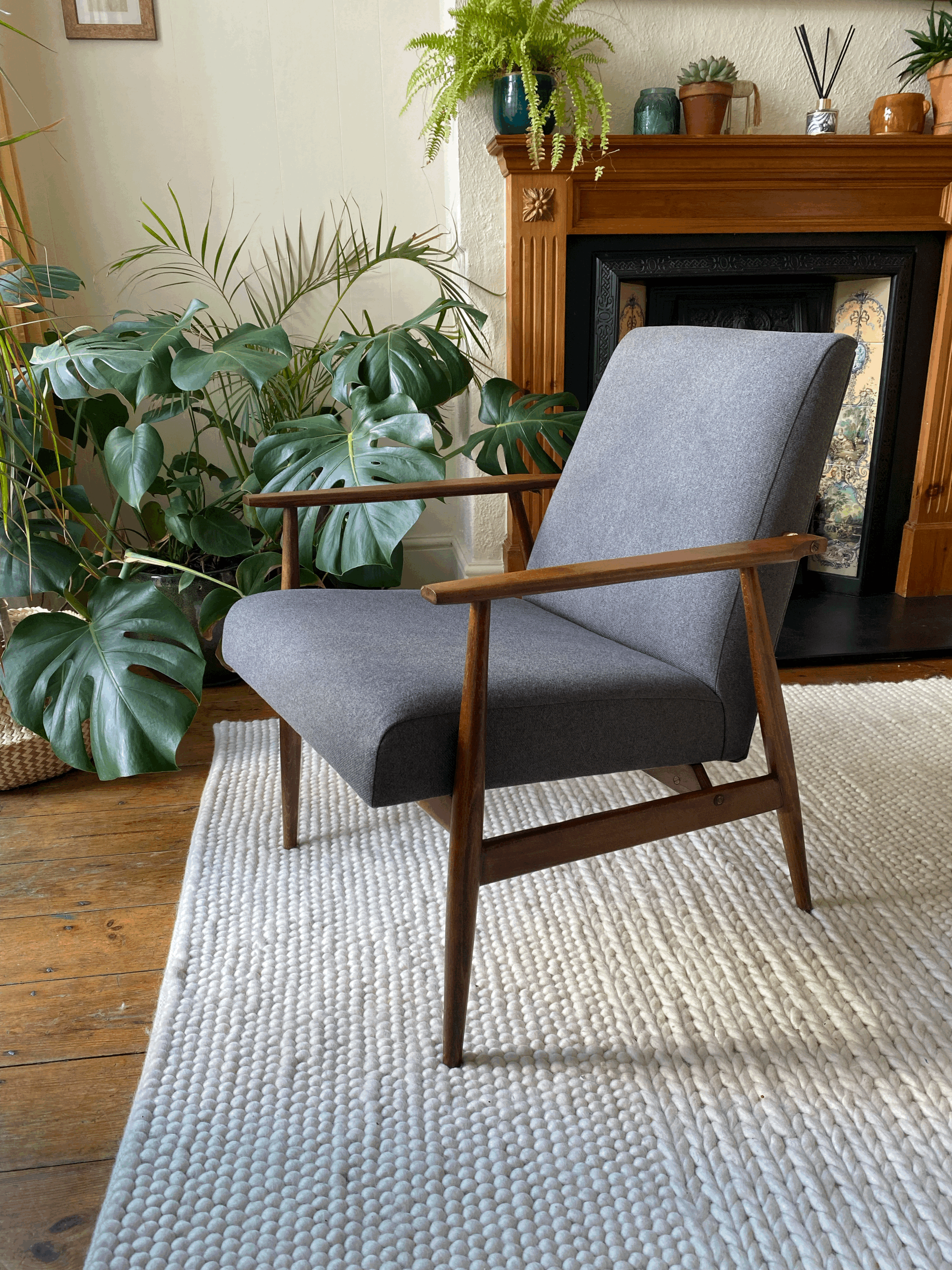 Mid Century Easy Chair 1960s Fox-Lis