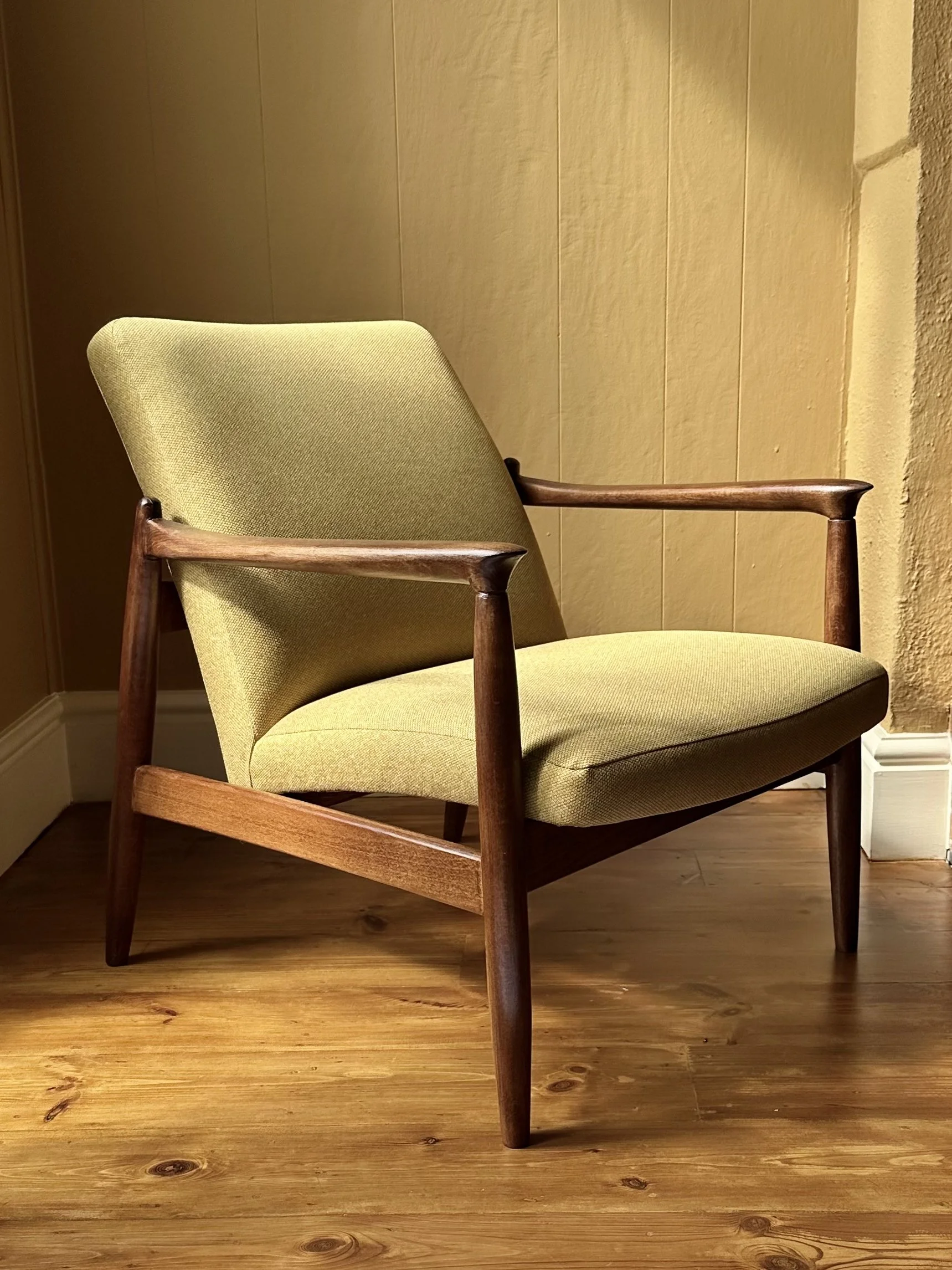 Edmund Homa Armchair 1960s in Mustard