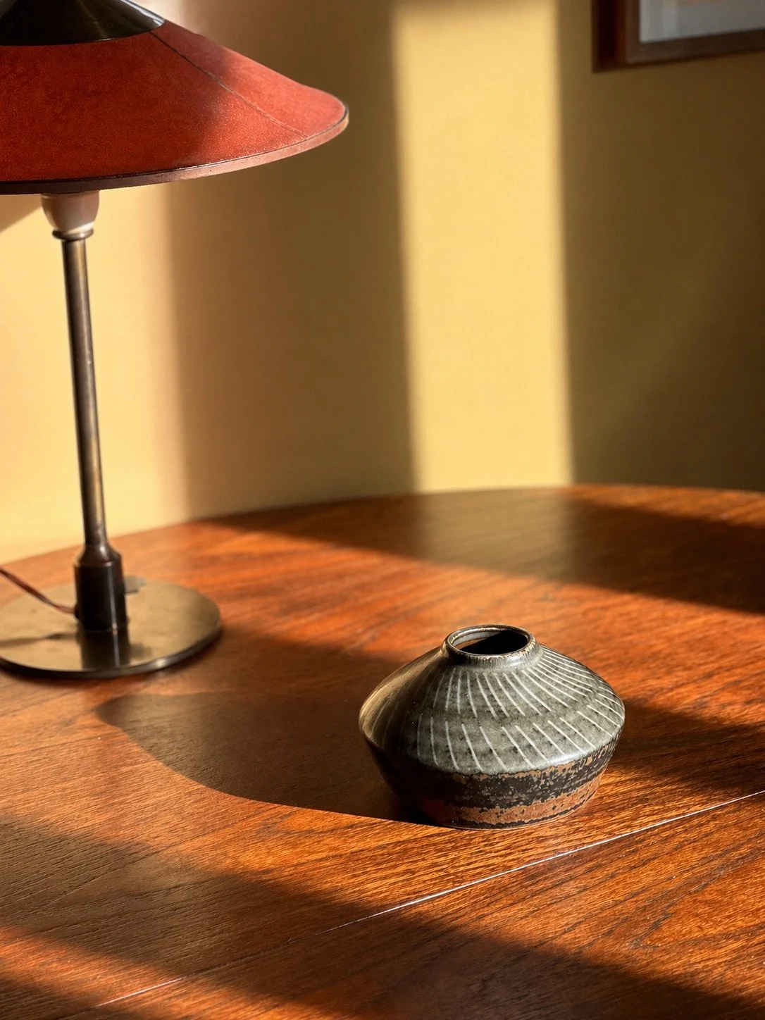 Carl-Harry Stålhane Stoneware Vase, Rörstrand Sweden, 1950s